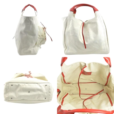 Shop Valentino Garavani Atelier Bag 04 Beige Canvas Tote Bag ()