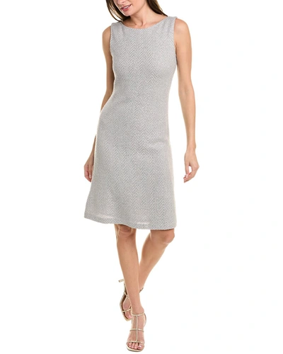 Shop St John Shift Dress In Silver