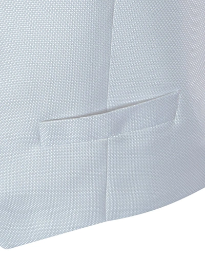 Brando-lubiam Light Gray Vest In Blue