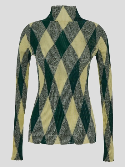 Shop Burberry Sweaters In Ivypattern