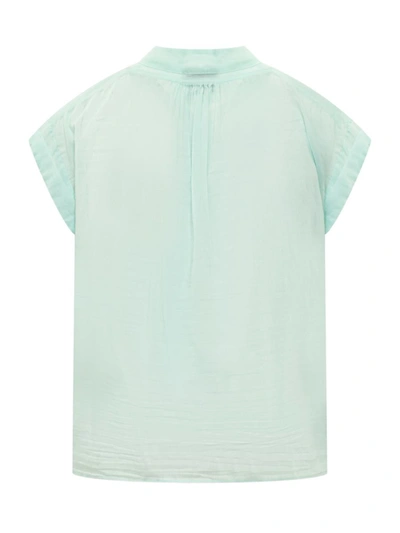 Shop Forte Forte Forte-forte Voile Ss Top In Blue