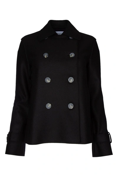 Shop Harris Wharf London Jackets And Vests In Black
