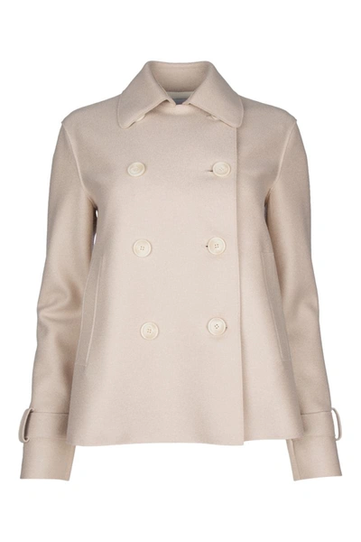 Shop Harris Wharf London Jackets And Vests In Cream
