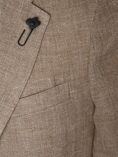 Lardini Viscose And Silk Single-breasted Blazer In Multicolor