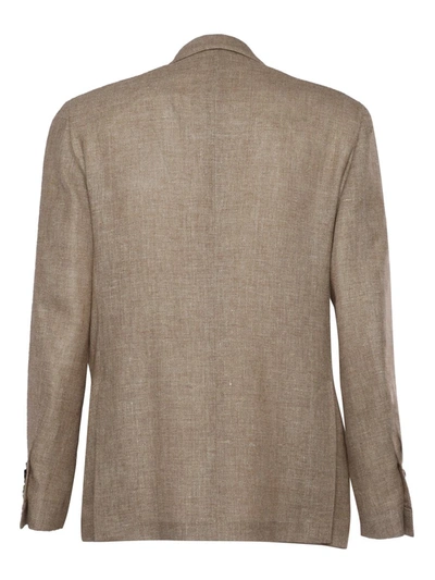 Lardini Viscose And Silk Single-breasted Blazer In Multicolor