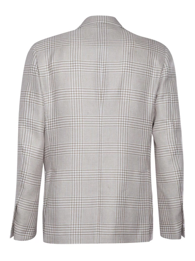 Lardini Tartan Single-breasted Blazer In Multicolor