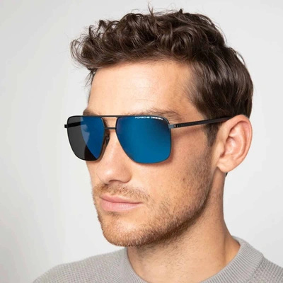 Shop Porsche Design Sunglasses In Black