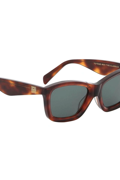 Shop Totême Toteme The Classics Sunglasses In Brown