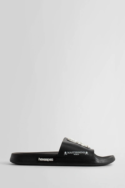 Shop Mastermind Japan Unisex Black Slides