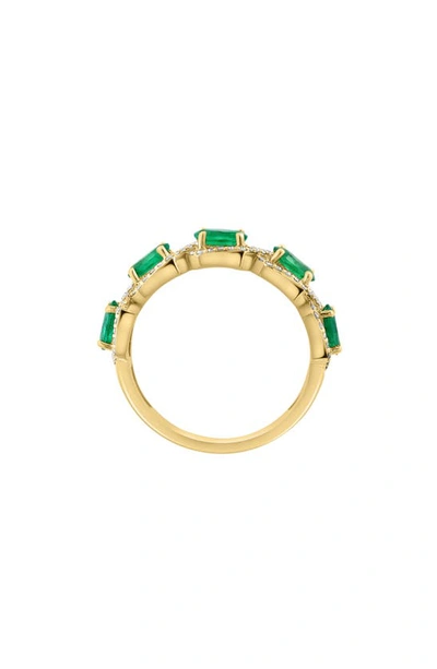 Shop Effy Diamond & Emerald Ring In Green