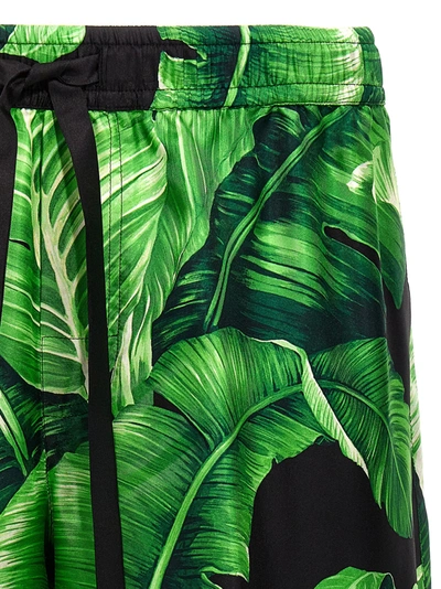 Shop Dolce & Gabbana All Over Print Bermuda Shorts Pants Green