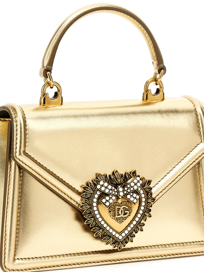 Shop Dolce & Gabbana Devotion Hand Bags Gold
