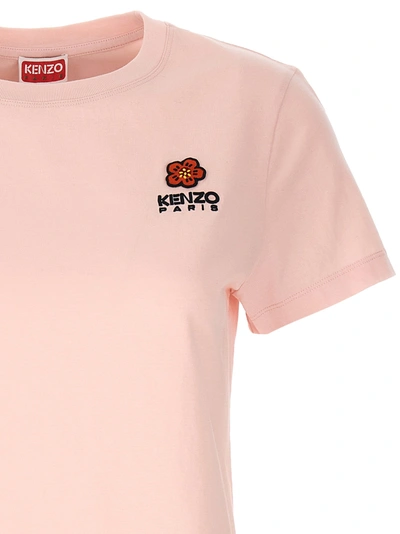 Shop Kenzo Logo Embroidery T-shirt Pink