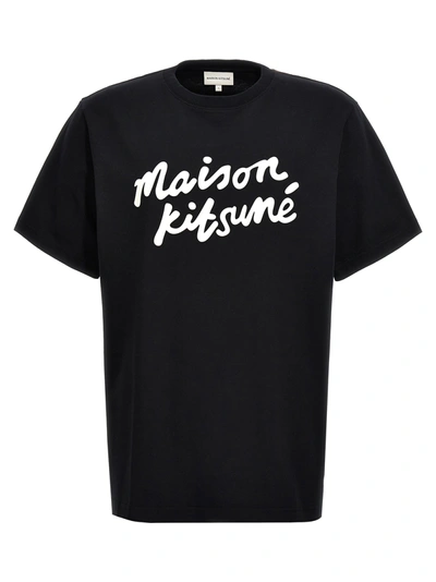 Shop Maison Kitsuné Handwriting T-shirt White/black