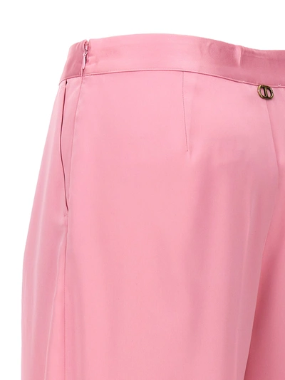 Shop Twinset Satin Pants Pink