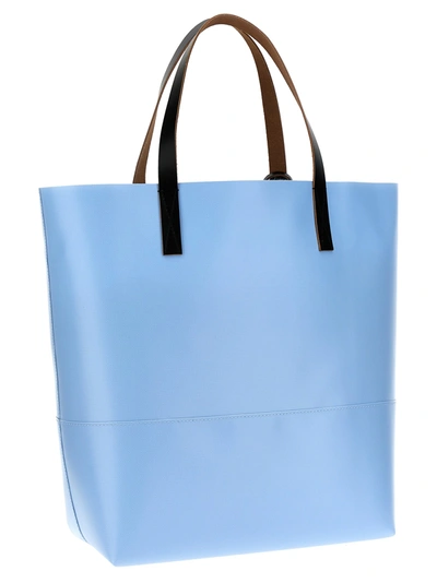 Shop Marni Tribeca Tote Bag Light Blue