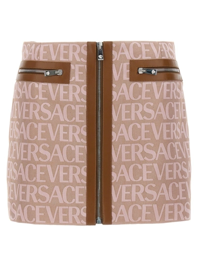 Shop Versace Allover Skirts Pink