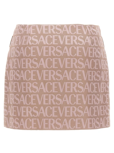 Shop Versace Allover Skirts Pink