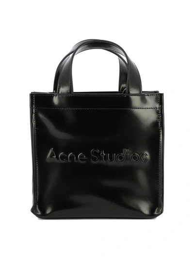Shop Acne Studios "logo Mini" Shoulder Bag In Black