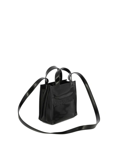 Shop Acne Studios "logo Mini" Shoulder Bag In Black