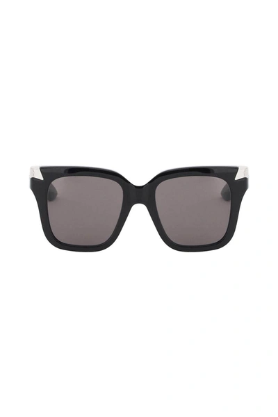Shop Alexander Mcqueen "punk Oversized Sunglasses" In Black