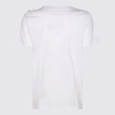 Shop Balmain T-shirts And Polos White