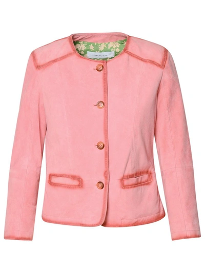 Shop Bully Pink Leather Jacket