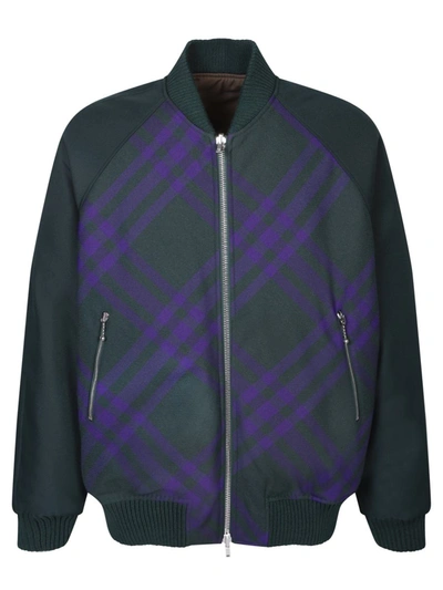 Shop Burberry Jackets In Green