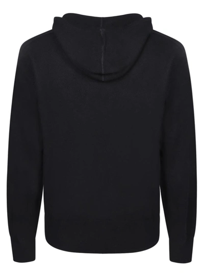 Burberry Men's Knitted Full Zip Hoodie In Black
