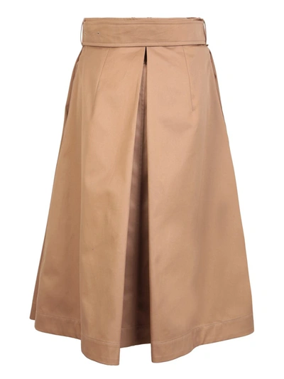 Shop Burberry Skirts In Brown