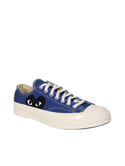 Shop Comme Des Garçons Play Sneakers In Blue