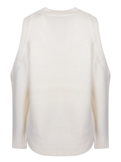 Shop Ganni Knitwear In White