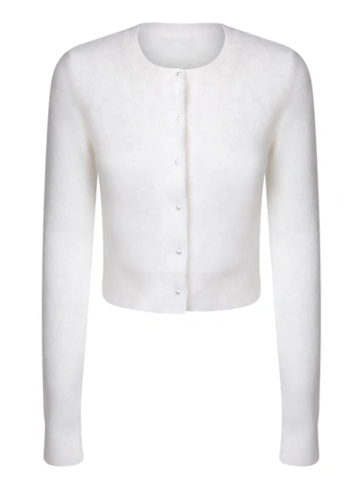 Shop Maison Margiela Cardigans In White