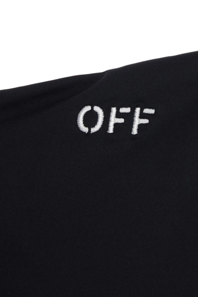 Shop Off-white Black Polyamide Swimsuit