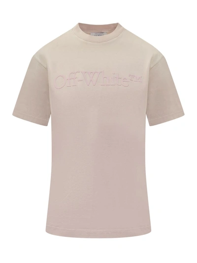 Shop Off-white T-shirts In Burnished Lilac Burnished Lilac