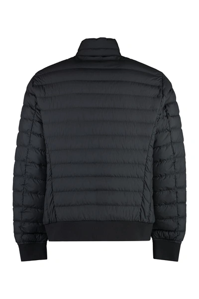 Shop Parajumpers Rolland Techno Fabric Down Jacket In Black