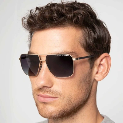 Shop Porsche Design Sunglasses In Black