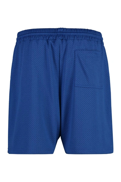 Shop Represent Nylon Bermuda Shorts In Blue