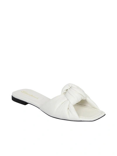 Shop Santoni Sandals In White