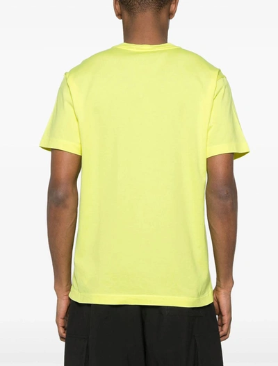 Shop Stone Island T-shirts And Polos Yellow