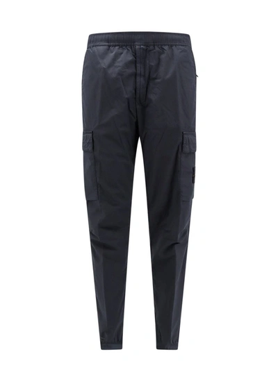 Shop Stone Island Trousers In Blue