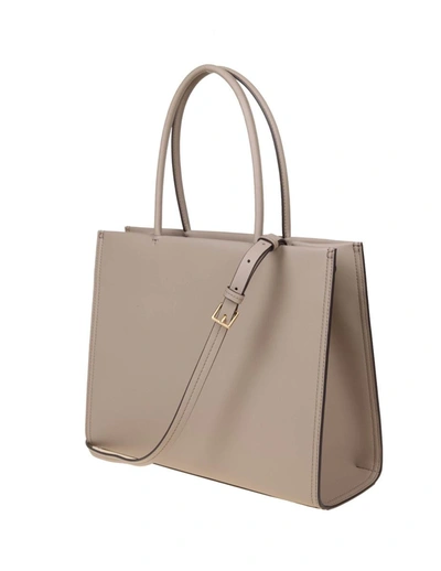 Shop Tory Burch Eco Leather Shopping Bag In Clay