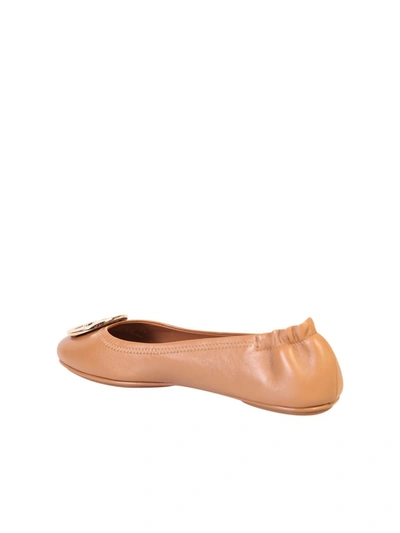 Shop Tory Burch Flats In Beige