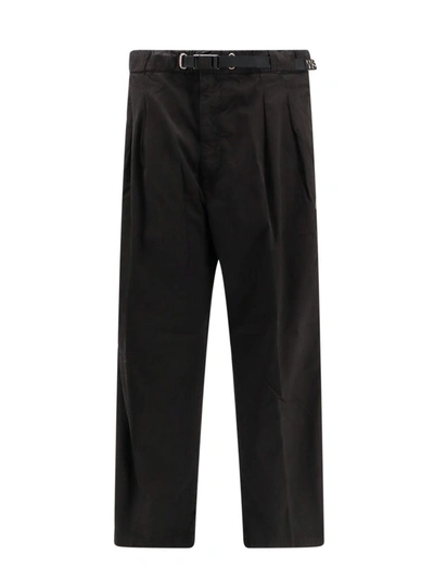 Shop White Sand Trousers In Black