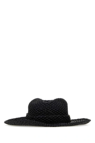 Shop Valentino Garavani Hats And Headbands In Black
