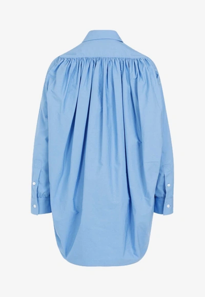 Bottega Veneta Cotton Shirt -  Admiral - 4255 Admiral In Blue