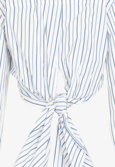 Shop Dries Van Noten Calbero Striped Shirt In Blue