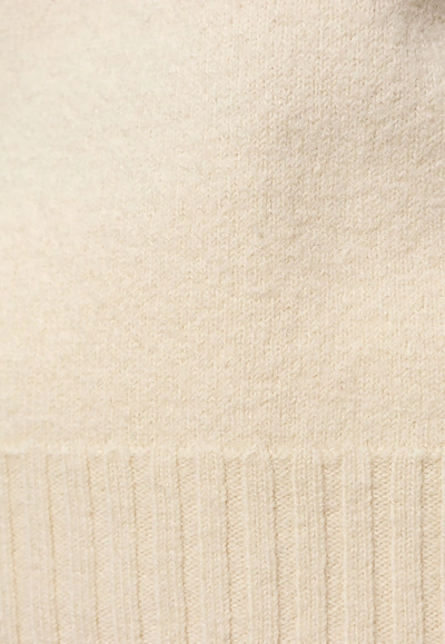 Jil Sander Crewneck Wool Sweater In Cream