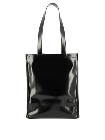 Shop Acne Studios "logo Portrait" Shoulder Bag In Black