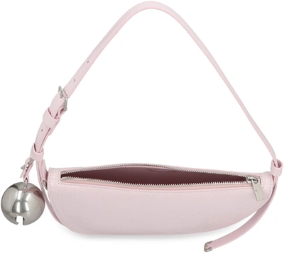 Shop Burberry Shield Sling Leather Shoulder Bag In Pink